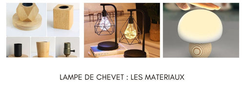 matériaux lampe de chevet