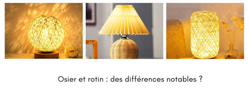 lampe de chevet osier ou rotin