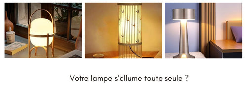 lampe de chevet s'allume toute seule