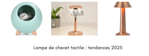 tendances 2025 lampe de chevet tactile