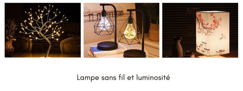 luminosité lampe sans fil