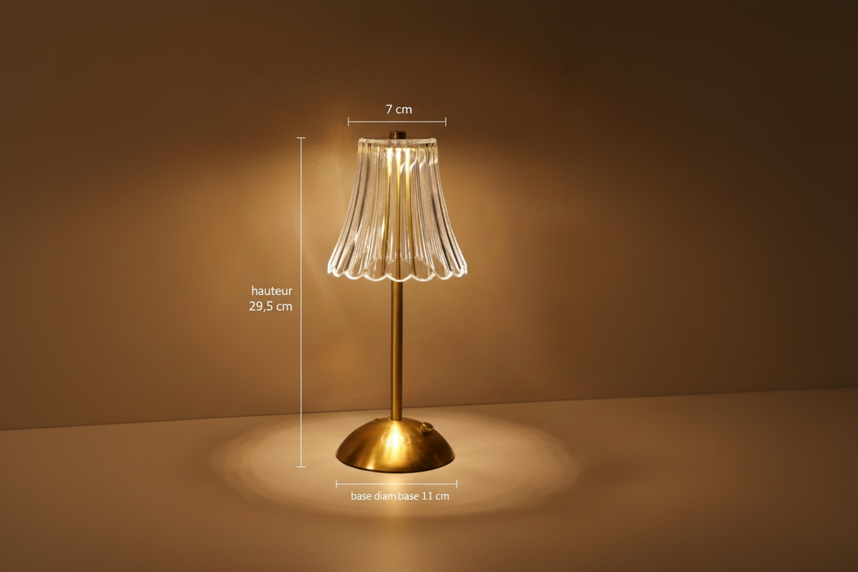 Lampe de chevet Art Déco Laiton