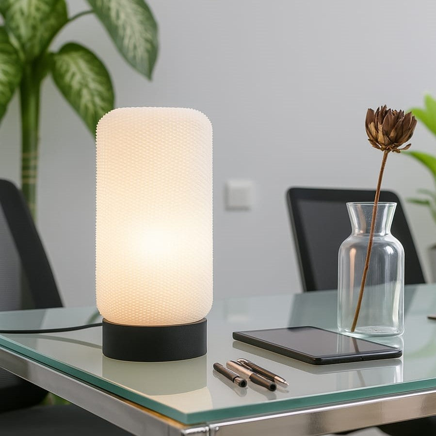 Lampe de table design sans fil rechargeable – Halo lumineux sculptural
