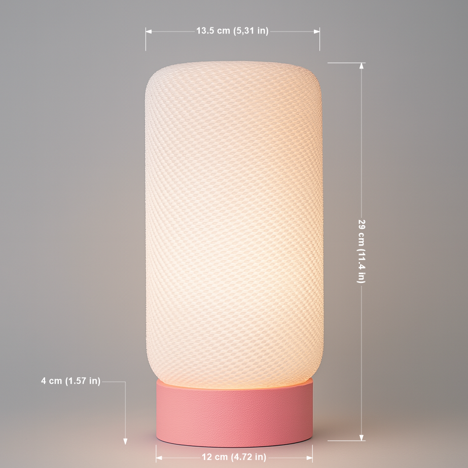 Lampe de table design sans fil rechargeable – Halo lumineux sculptural