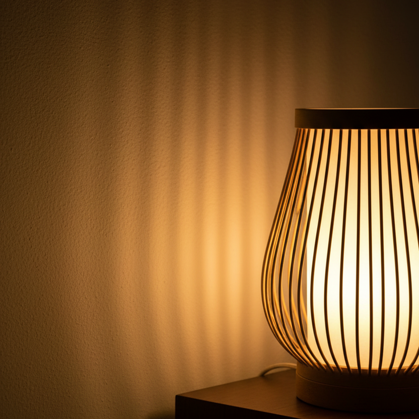 Lampe de chevet Bambou Lanterne
