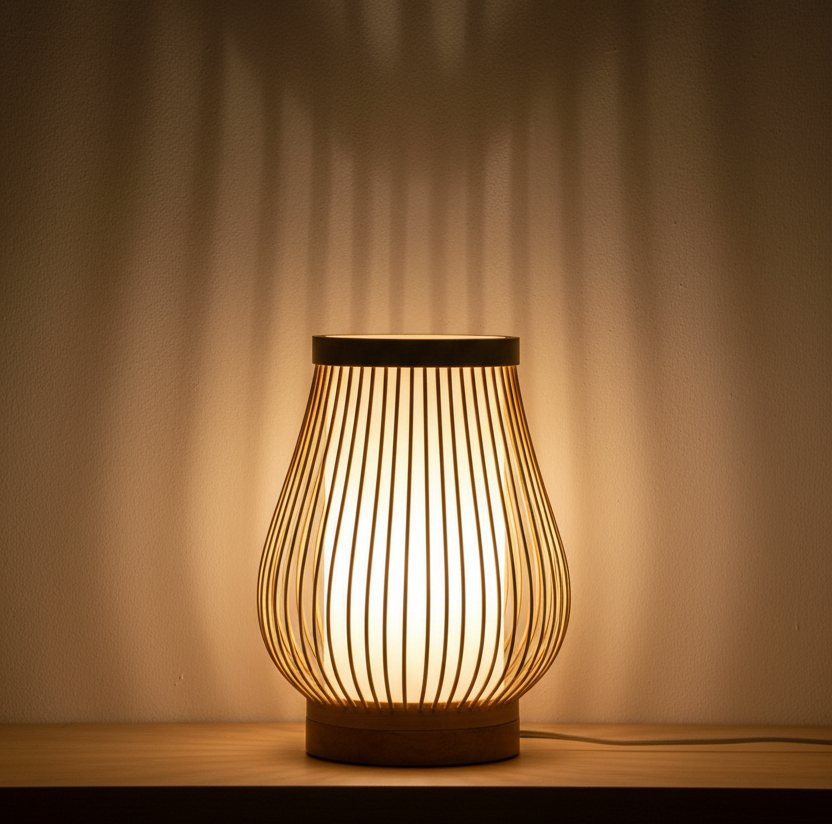 Lampe de chevet Bambou Lanterne
