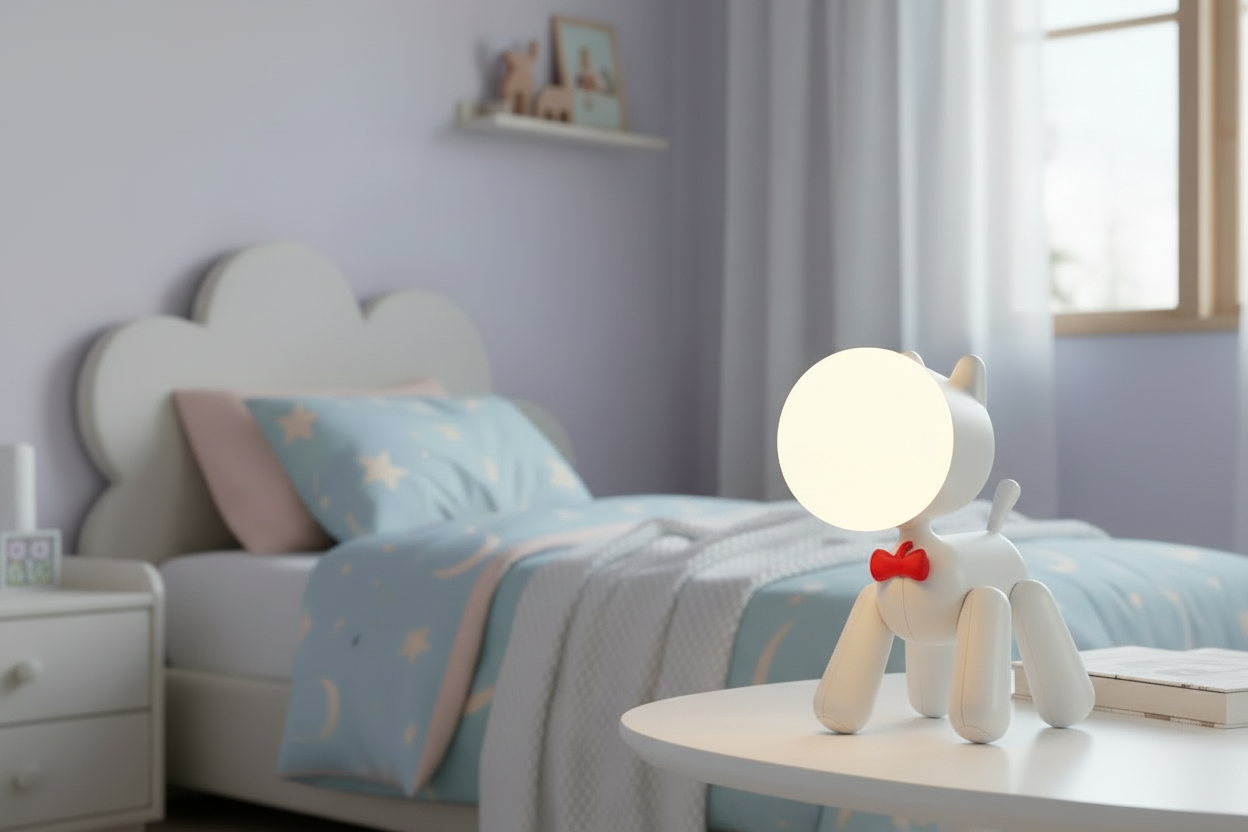 Lampe de chevet Enfant Chien Sans Fil