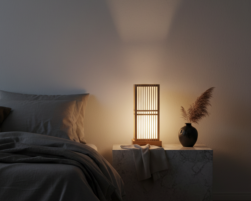 Lampe de chevet Japonaise Tatami