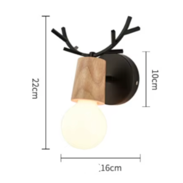 Lampe de chevet Murale Bois de Cerf