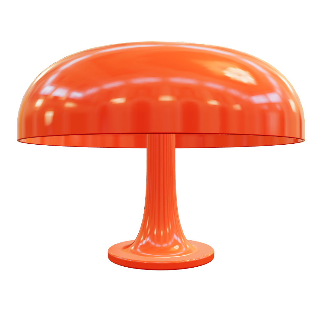 Lampe De Chevet Vintage – Style Années 70, Résine Orange/rouge/jaune, Très Bon état
