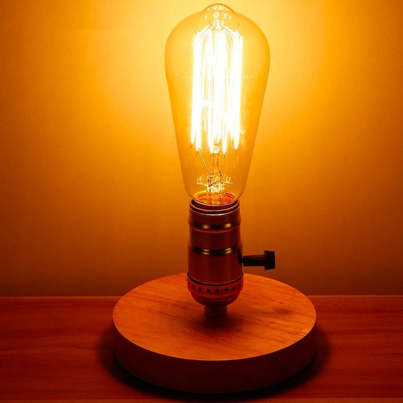 Lampe de chevet Bois Edison  LampesDeChevet   