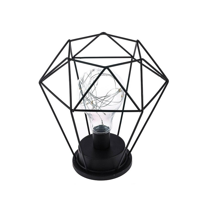 Lampe de table de chevet à piles 21cm haute diamant sans fil