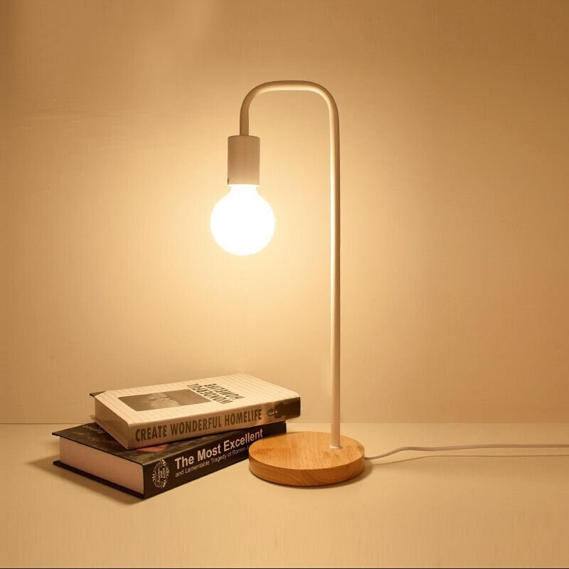 Lampe de chevet Industrielle Edison  LampesDeChevet Blanc  