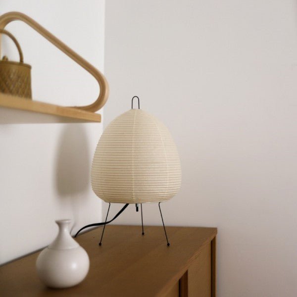 Lampe Suspendue En Travertin Jaune Naturel - Design Japonais Rétro, Douille E27, Hauteur Réglable 170 Cm - Pour Chambre, Salon, Bar