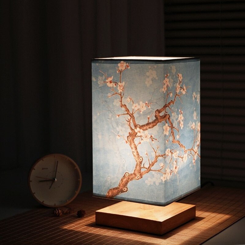 Lampe de chevet Japonaise Scandinave  LampesDeChevet Bleu  