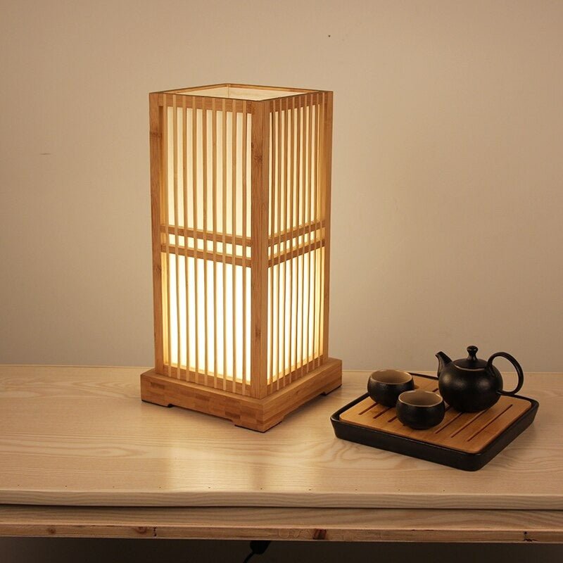 Lampe de chevet Japonaise Tatami  LampesDeChevet   
