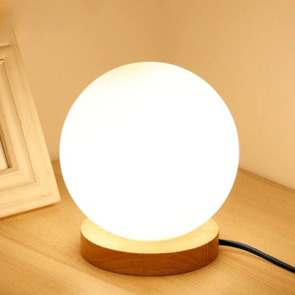 25CM circulaire LED chambre lampe de table dimmable ronde décorative  veilleuse tactile sensible lampe de bureau pour salle d'étude chevet salon  