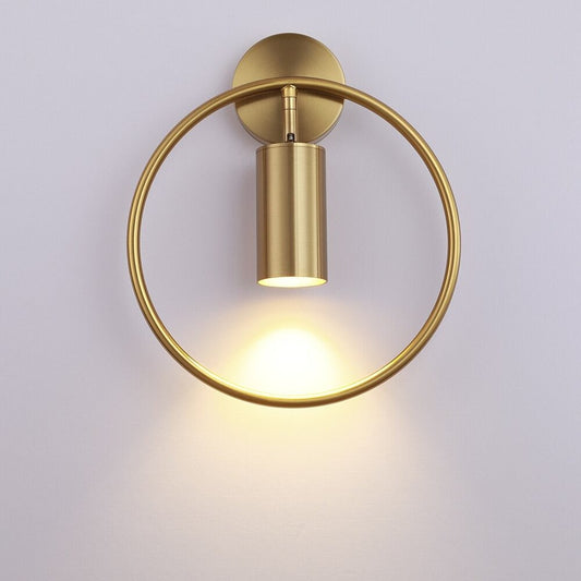 Lampe de chevet Murale Cercle Design  LampesDeChevet Bronze  