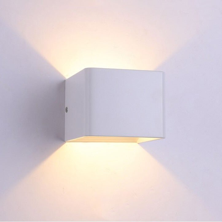 Lampe de chevet Murale Cubique  LampesDeChevet Blanc  