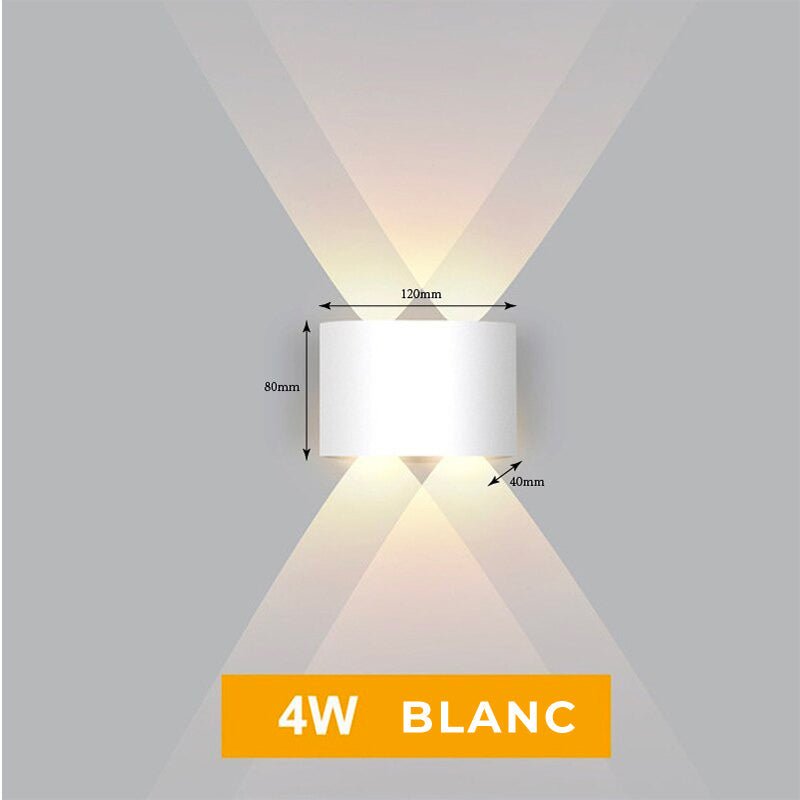 Lampe de chevet Murale Diamant  LampesDeChevet 4W Blanc 