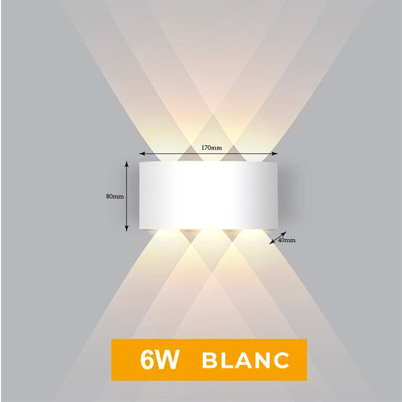 Lampe de chevet Murale Diamant  LampesDeChevet 6W Blanc 