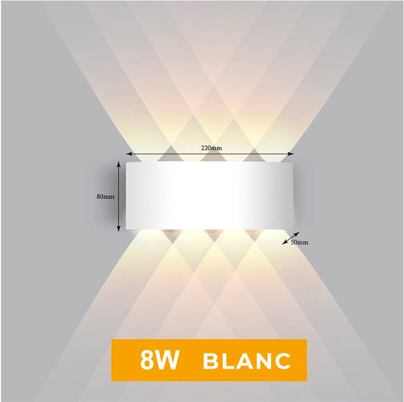 Lampe de chevet Murale Diamant  LampesDeChevet 8W Blanc 
