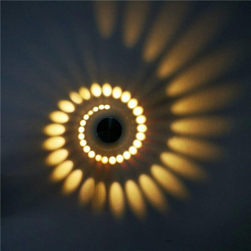 Lampe de chevet Murale Spirale  LampesDeChevet Lumière Chaude  