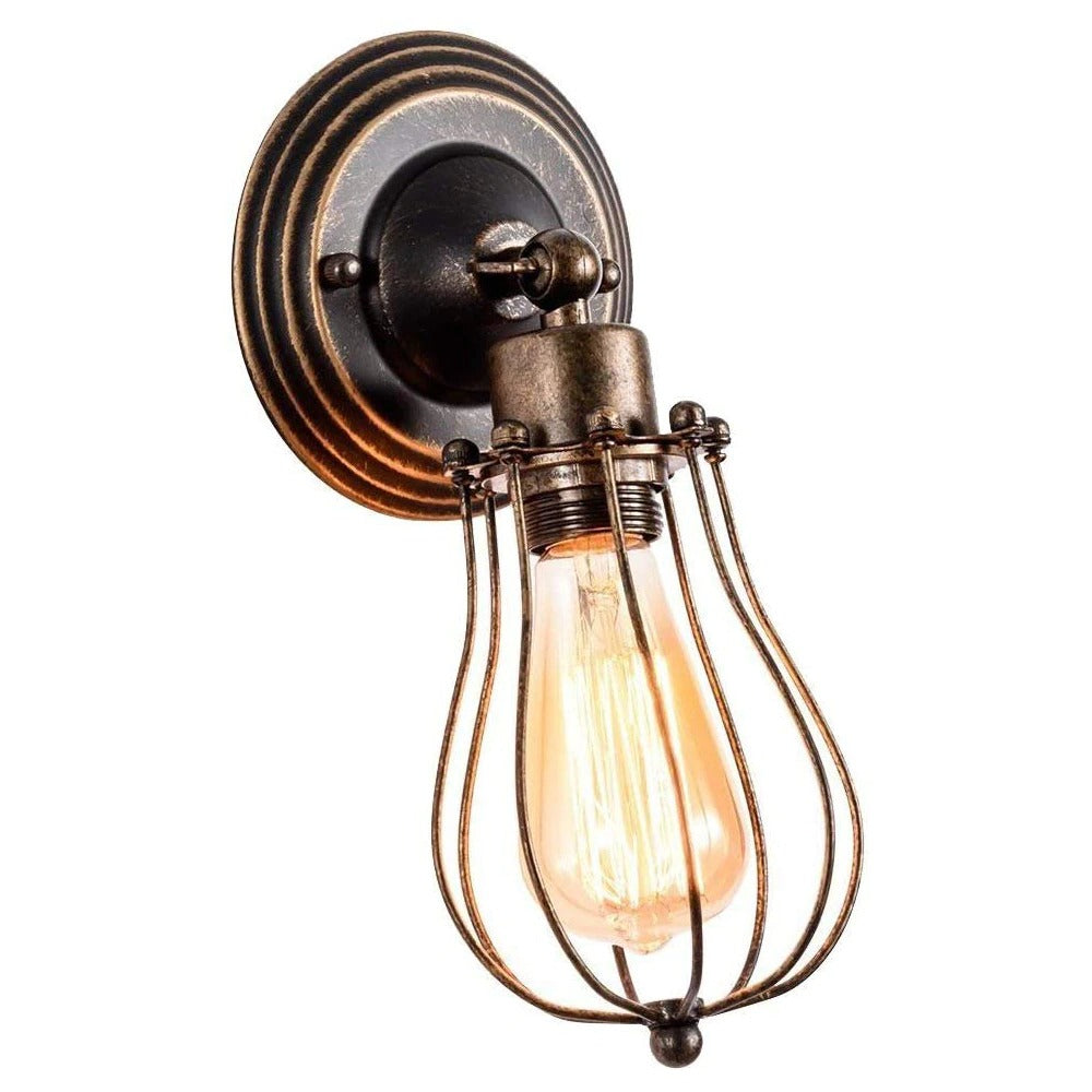 Lampe de chevet Murale Vintage Industrielle  LampesDeChevet Bronze  
