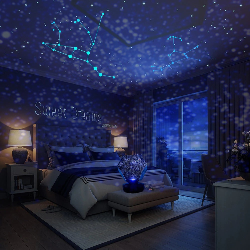 Veilleuse étoile ciel pour chambre à coucher, lampe budgétaire