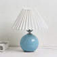 Lampe de chevet Vintage Céramique  LampesDeChevet Blanc Bleu 