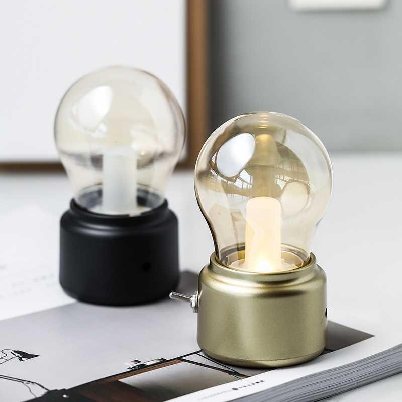 Lampe de Chevet Rétro Mini LED Lampe de Chevet Rétro Mini LED