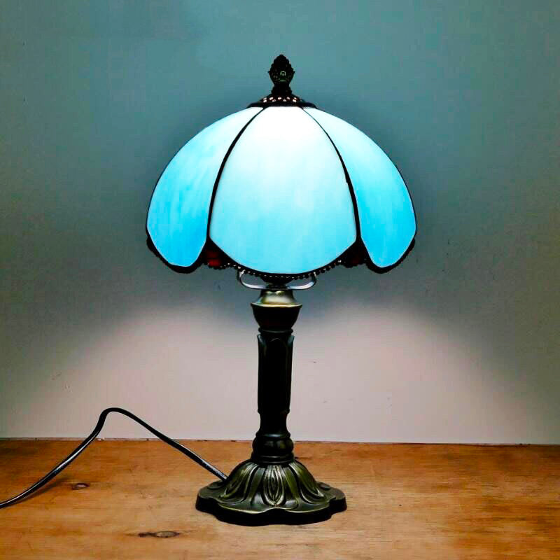 Lampe de chevet Vintage Tiffany Bleue  LampesDeChevet 4  